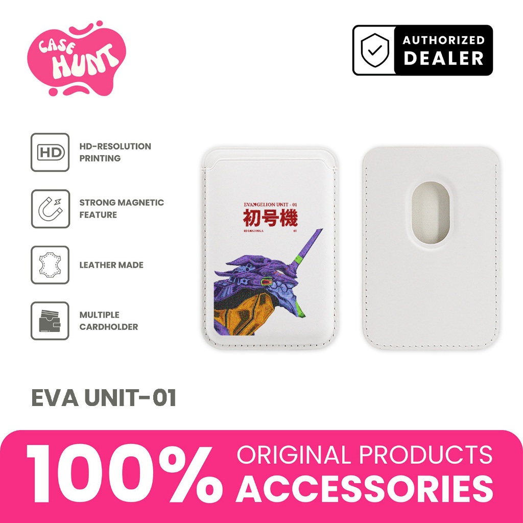 Magnetic Cardholder Case Hunt Cool Aesthetic Evangelion Neon Genesis 01 Simple Design Accessories Ma