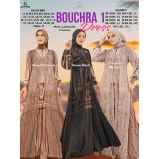 BISA COD BOUCHRA STYLE 1 DRESS DAN MIDI DRESS ORIGINAL NADHEERA LUXURY