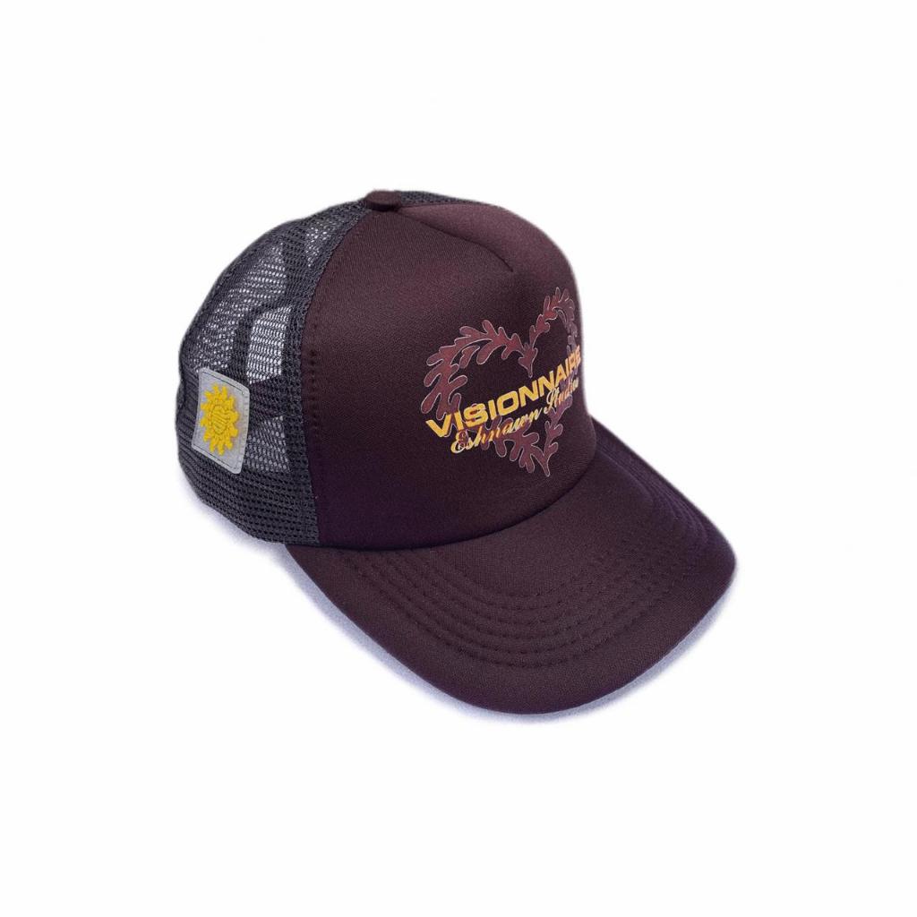 Eshnawn Visionnaire Trucker Hat - Trucker Hat - หมวก Trucker สีน้ําตาล