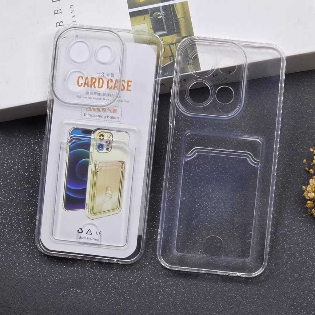 Softcase Bening Slot Card Holder สําหรับ POCO F7 / M6 / M6 PLUS / M6 PRO / X6 5G / X6 PRO 4G / C75 /