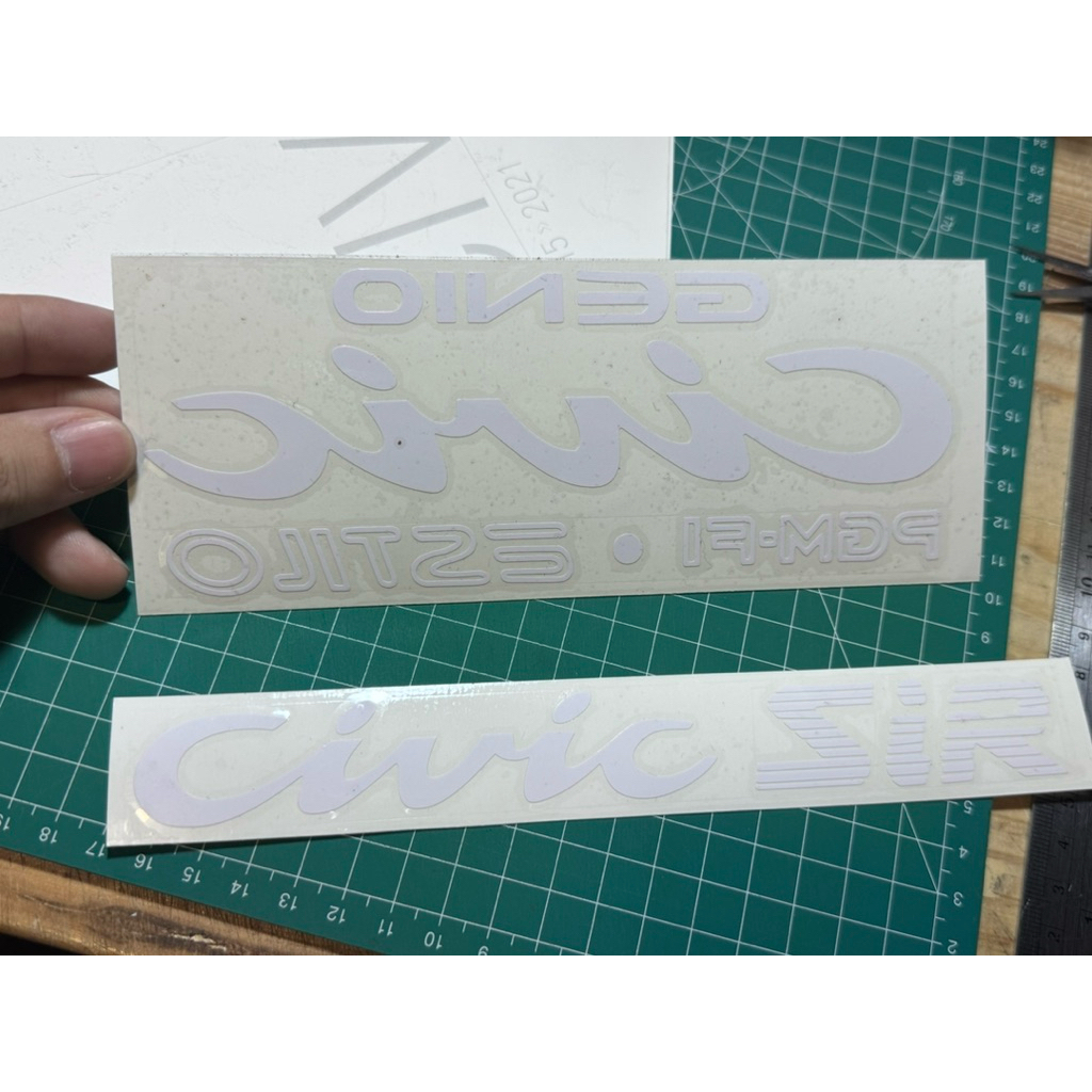 สติ๊กเกอร์ Honda Civic sir genio estilo pgmfi