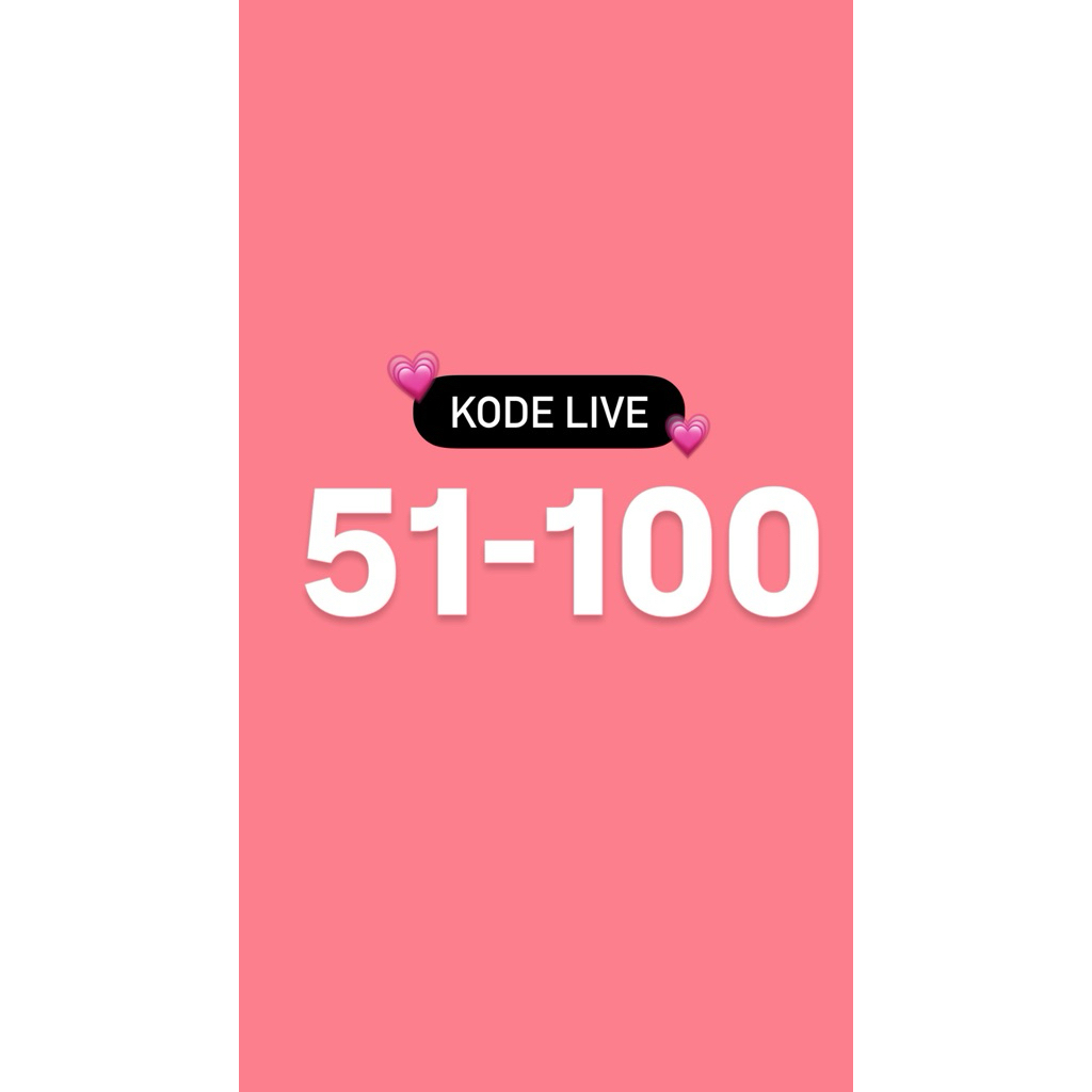 LIVE CODE51-100*****