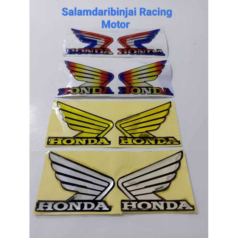MATA (SALAMDAARIBINJAI RACING 1 ชิ้น (CONTENTS 2) HONDA WINGS EMBLEM HONDA THAILAND TWOTONE THAILOOK