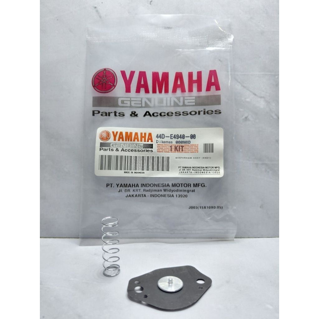 10 ชิ้น Miki Mos เมมเบรนยาง YAMAHA Xeon Carbu PART CODE (44D-E4940-00)