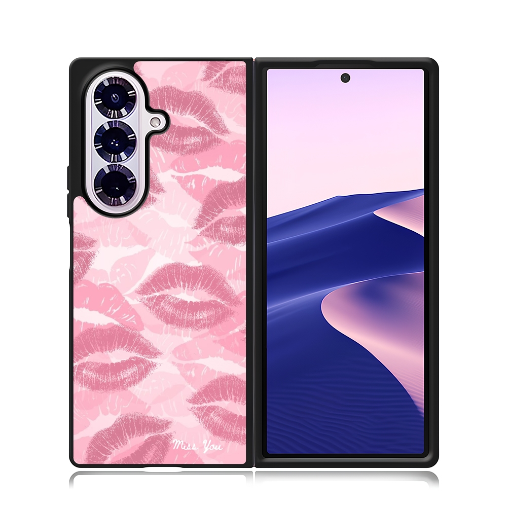 Samsung Z FOLD FLIP Series 7 6 5 4 3 เคสแข็งพลาสติกทนทาน Miss You Lip
