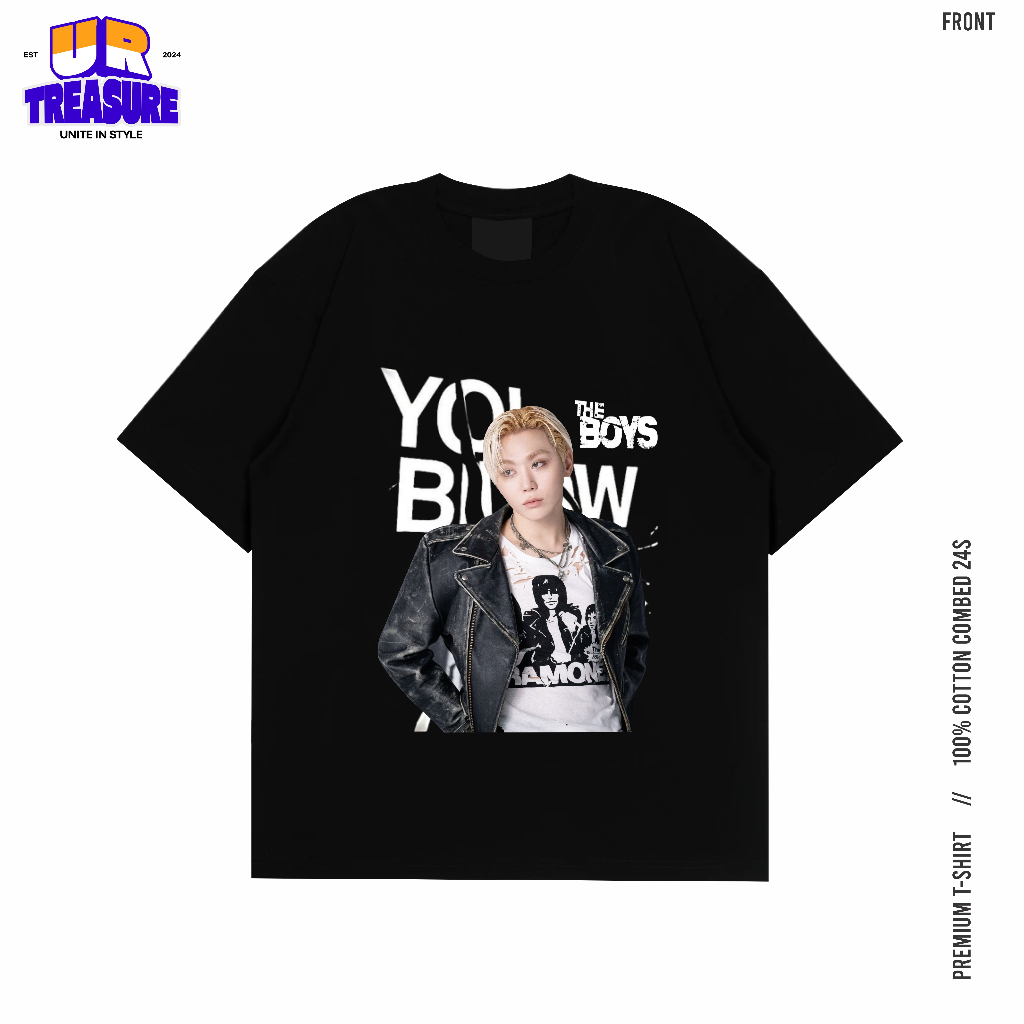 เสื้อยืด Seungkwan Seventeen Cotton Combed 24s ขนาดใหญ่ / เสื้อยืด Seventeen Seungkwan BY UR Treasur