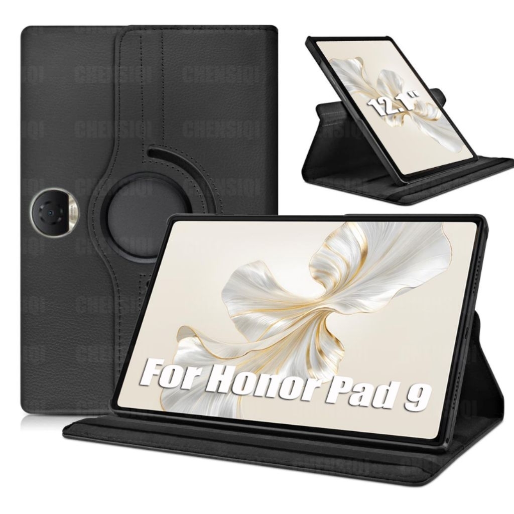 HONOR PAD 9 12.1" CASE ROTARY FLIP COVER STANDING BOOK COVER PUTER 360