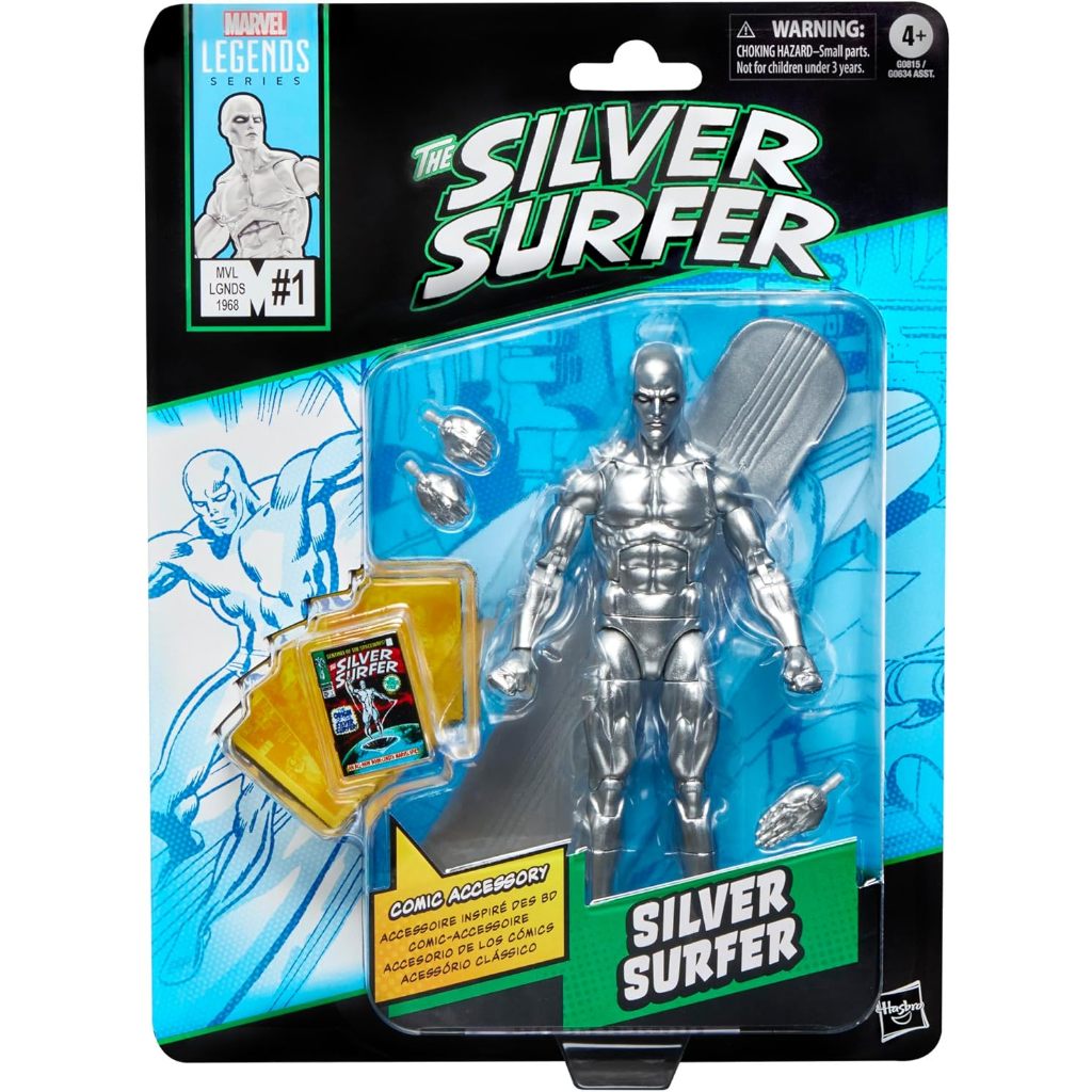 Marvel Legends Series Silver Surfer, Silver Surfer 1 (1968) และ Fantastic Four Comics-Inspired