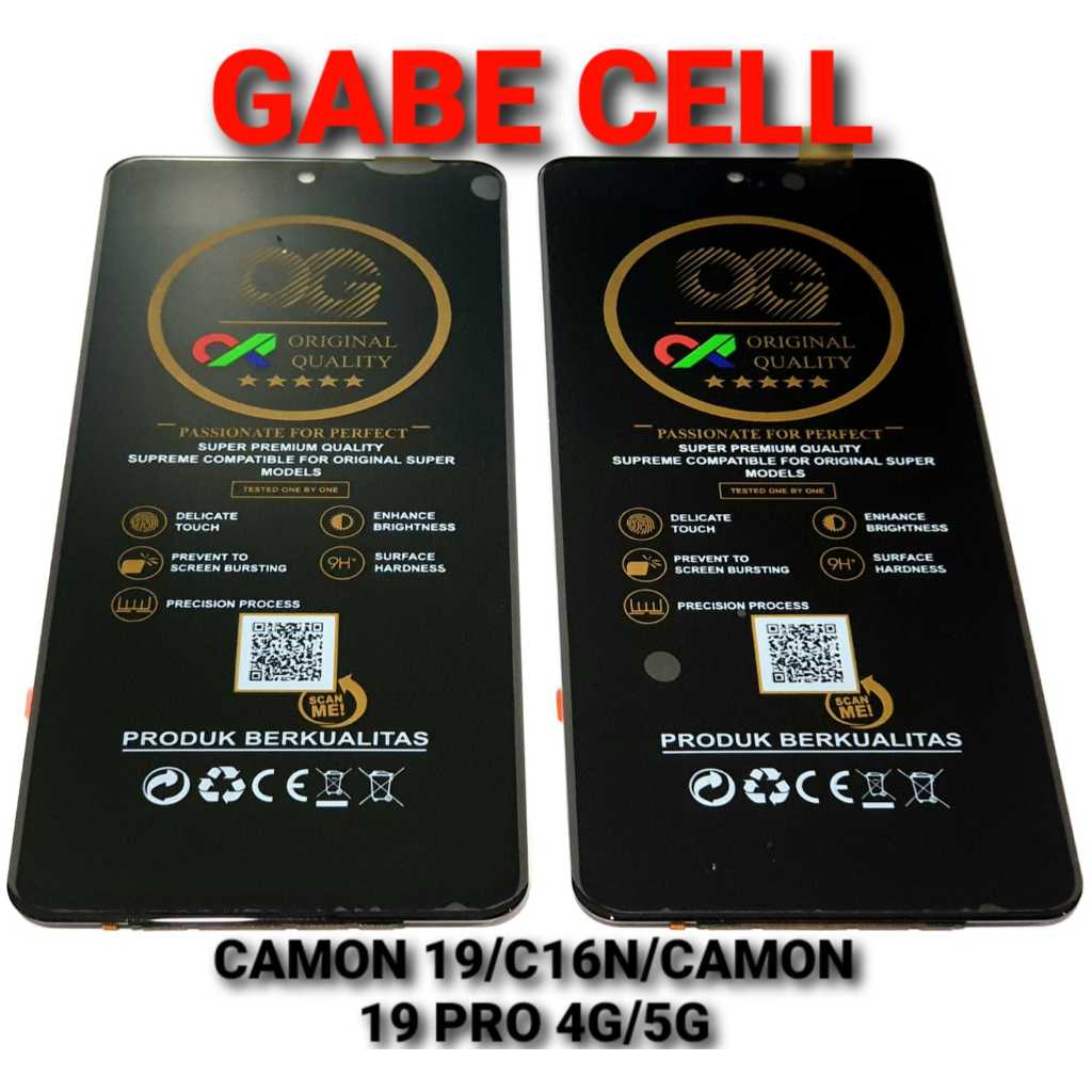 LCD T*ECNO CAMON 19-C16/C16N/CAMON 19 PRO 4G-CI8N/CI8/CAMON 19 PRO 5G-CI7N BLACK FULLSET TOUCHSCREEN