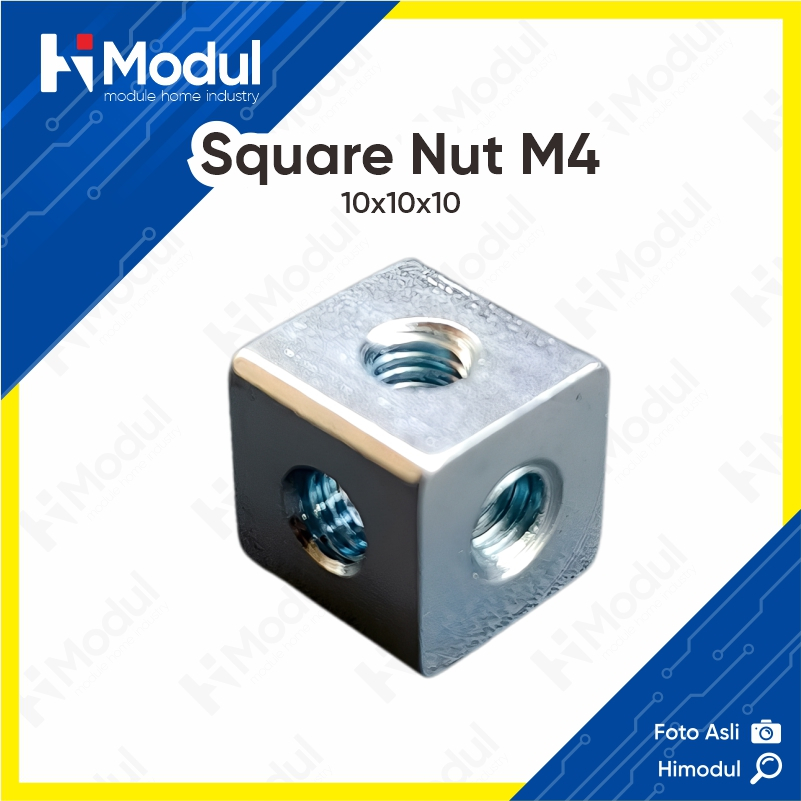 น็อตสี่เหลี่ยม M4 (10x10x10)