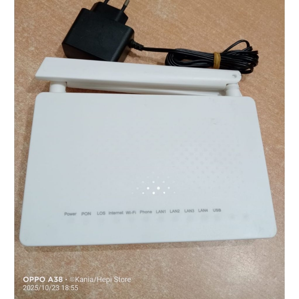 XPON ONT F609 V10 SUPPORT OMCI ANTENNA 5DB + ADAPTER (DONT LIKE NEW)