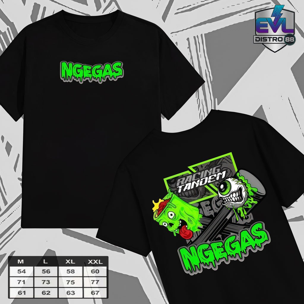 เสื้อยืด Racing Nggas, Tandem Ngas - เสื้อยืด Distro พร้อม Ngas Racing Tandem Ngas - เสื้อยืดผู้ชายแ