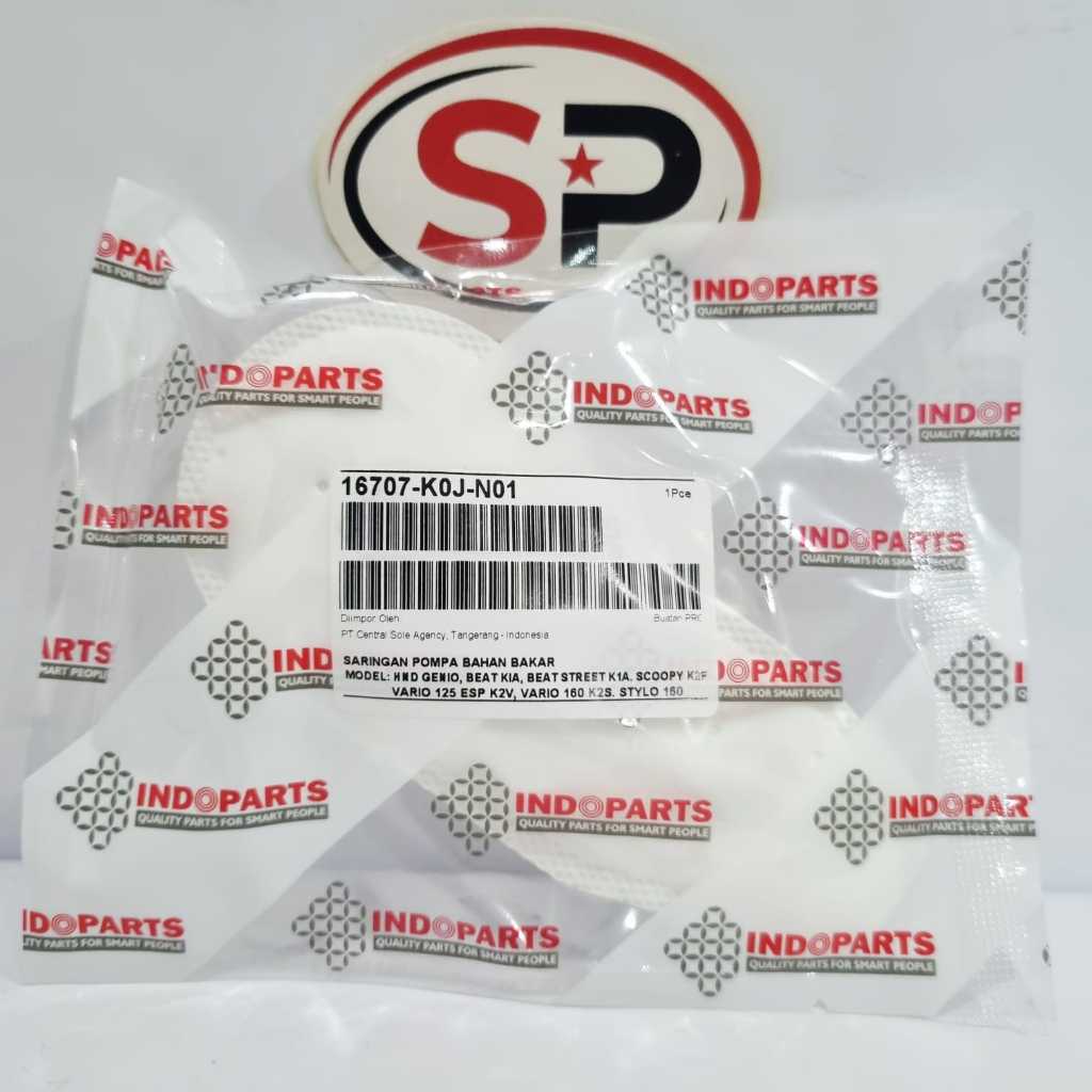 GASTOLINE FILTER / FUEL PUMP FILTER / PAMPERS / 16707-K0J-N01 / HND GENIO / BEAT KIA / BEAT STREET K