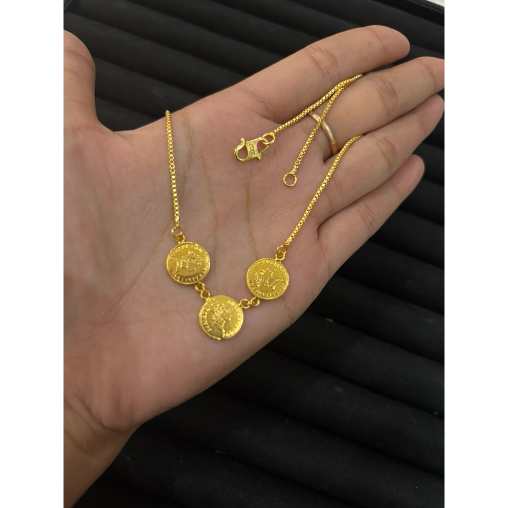 สร้อยคอเหรียญ 3 โซ่ Xuping