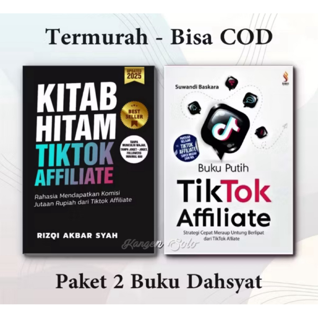 แพ็คเกจ 2 Black Books Tiktok Affiliate และ Tiktok White Books -