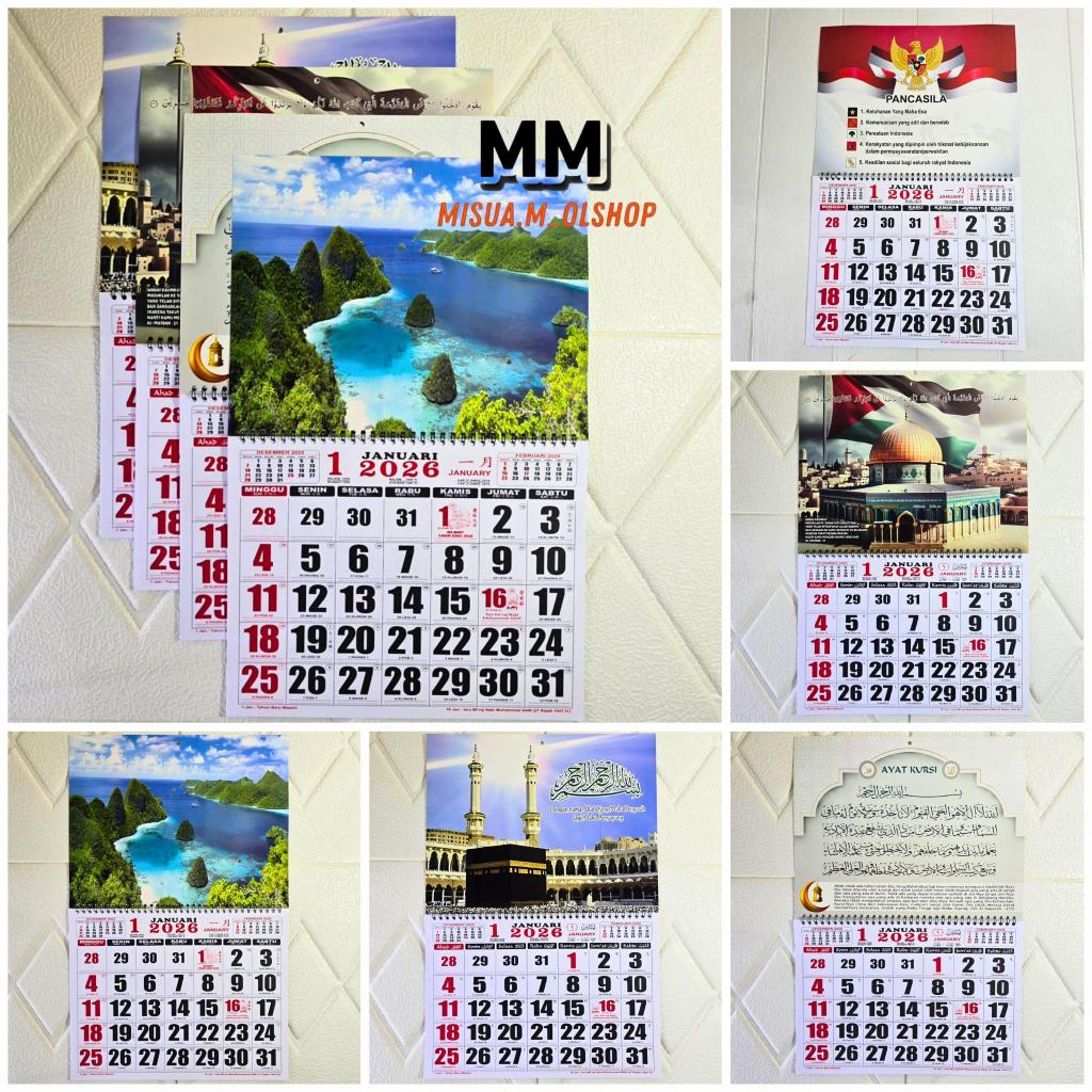 JUMBO MONTHLY WALL CALENDAR สําหรับ 2026 / LATEST 2026 CALENDAR