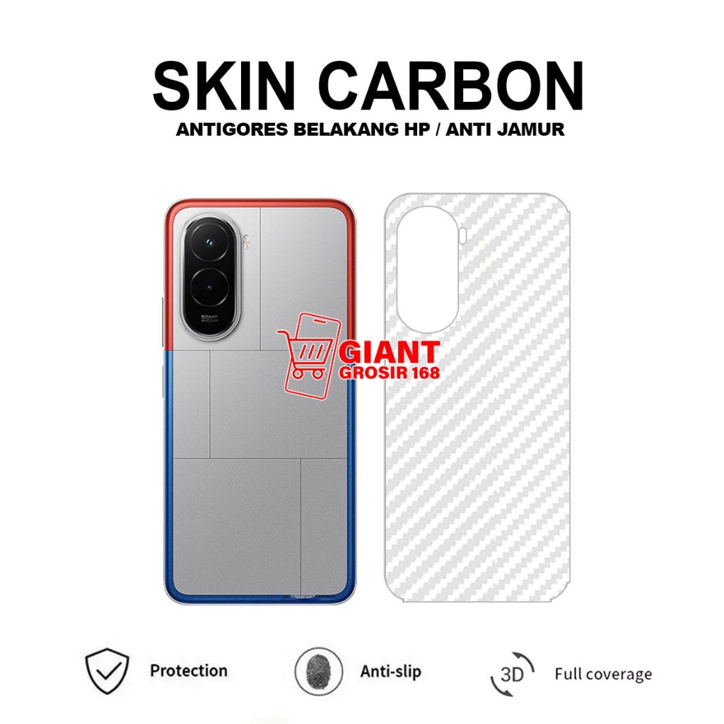 POCO M7 POCO C85 SKIN CARBON 3D ANTI-SCRATCH BACK SKIN CARBON POCO M7 POCO C85