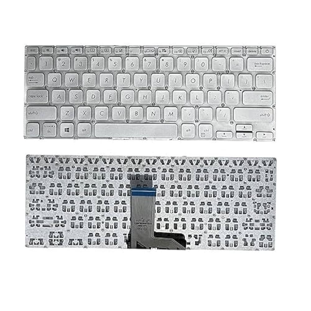 คีย์บอร์ด Asus Vivobook A1400 A1400E A1400EA A1400K A1400KA - ไฟแบ็คไลท์สีเงิน