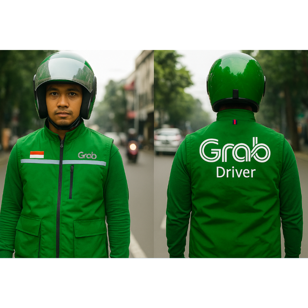เสื้อแจ็คเก็ต Grab Ojol | Grab Driver Vest Jacket