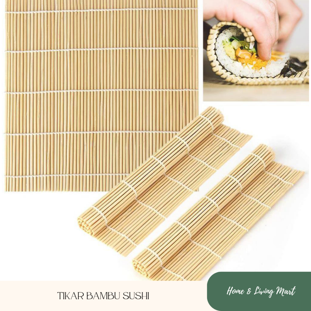 BAMBOO SUSHI MAT / MAKISU RICE ROLLING TOOL / BAMBOO MAT SUSHI ROLLER MAT / ROLLERMAT