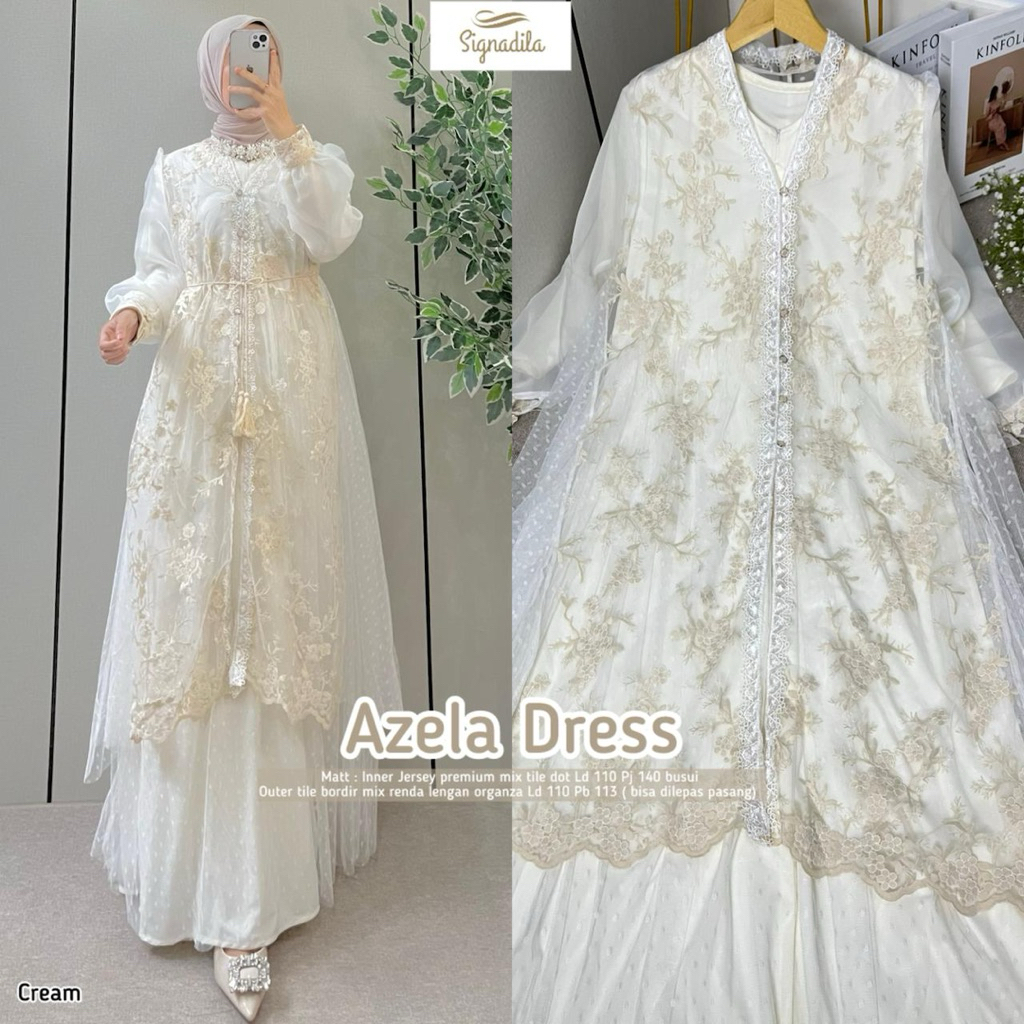 NO CANCEL• Azela Dress by Signadila• Maxi Dress Party Combine Tille