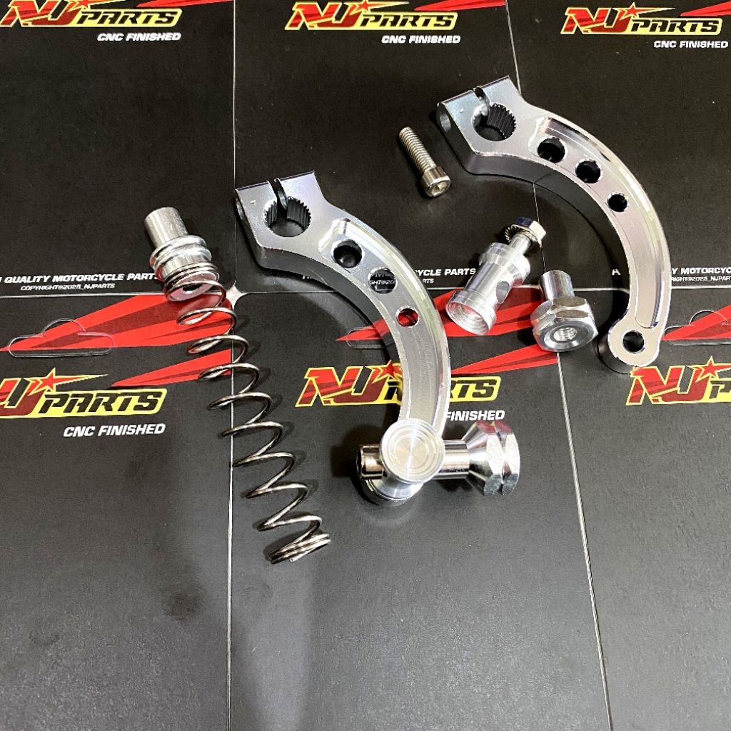 Universal crescent/C รุ่นเบรคต้นขา + สปริง almu โดย NJparts อัตโนมัติรถจักรยานยนต์ Bebek เบรคต้นขา b