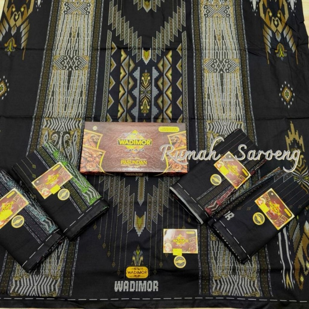 KATUN Wadimor Cotton Sarong with Pasundan Flower Motif