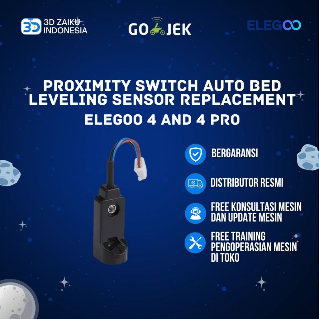 Original ELEGOO Neptune 4 และ 4 Pro Pro Proximity Switch เปลี่ยนเซ็นเซอร์ปรับระดับเตียงอัตโนมัติ