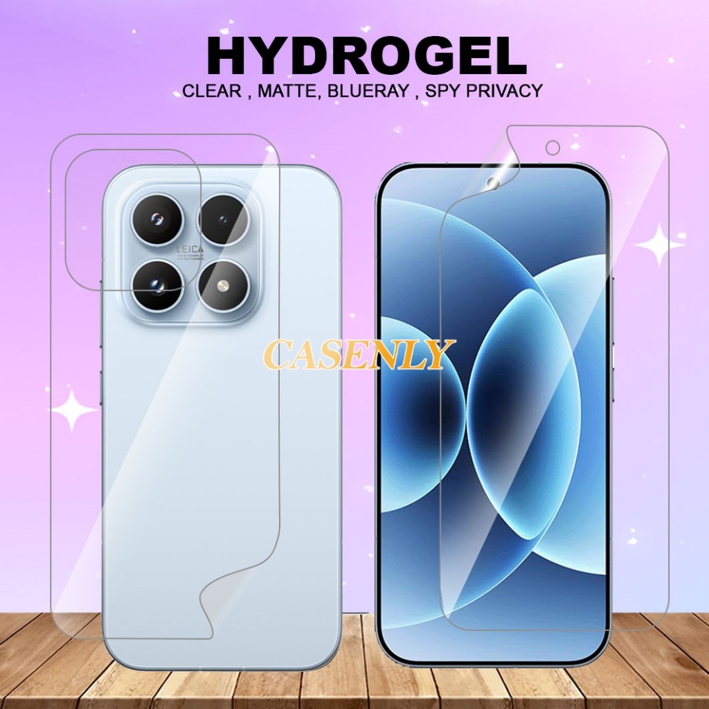 ไฮโดรเจลป้องกันรอยขีดข่วน Xiaomi 17 Xiaomi 17 Pro Xiaomi 15T Xiaomi 15T Pro Xiaomi 14 Xiaomi 14T Xia