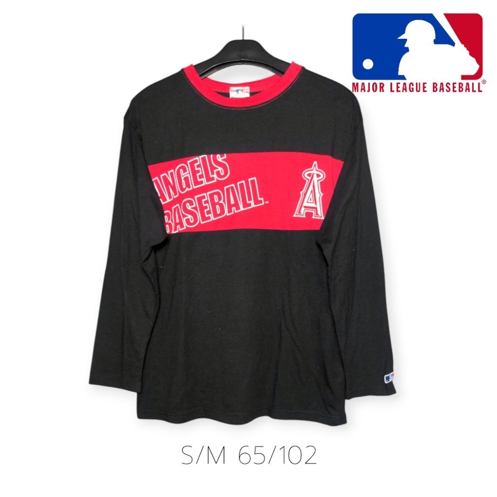 KATUN MLB Official Mercandise Angeles Baseball Original แขนยาวผ้าฝ้ายเสื้อยืด Major League Baseball 
