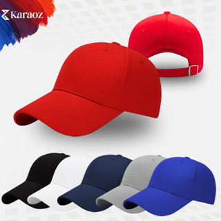 KARAOZ - Topi Polos DEWASA Baseball Pria Wanita Unisex PoloCaps Premium 6 WARNA