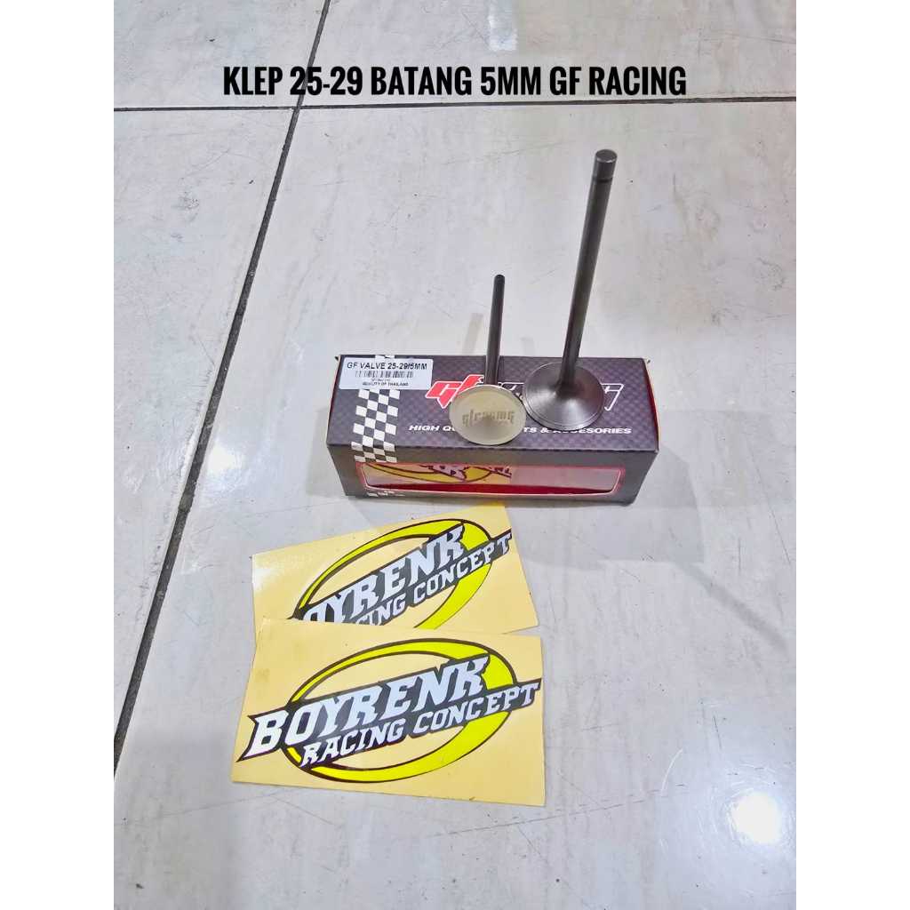 GF Racing Thailand Valve 29/25 Stem 5mm - BOYRENK RACING CONCEPT