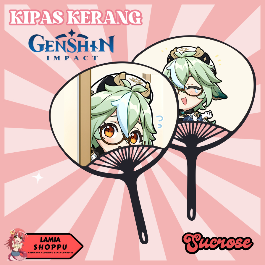 SUCROSE GENSHIN IMPACT SHELL FAN | SHELL FAN MERCH GI | พัดลมเกม ANIMANGA ของญี่ปุ่น