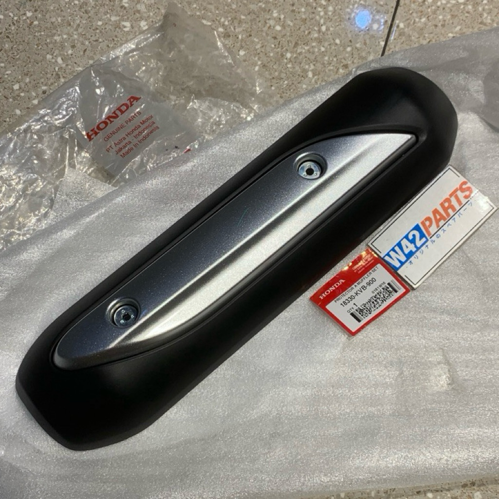 ฝาครอบEXHAUST ASSY VARIO 110 คาร์บอน 110 VARIO TECHNO 110 คาร์บอนเดิม AHM 18330 KWM 900