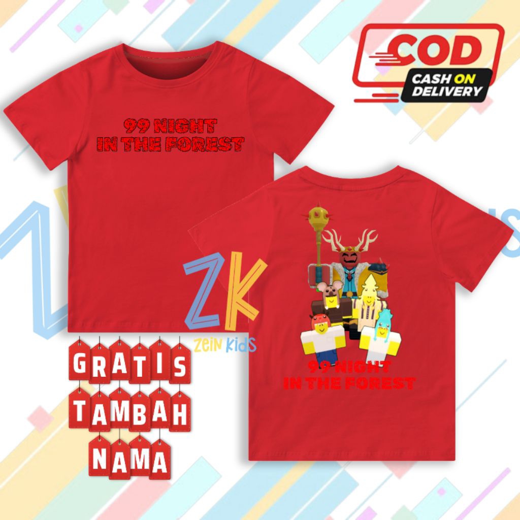 99 Night In The Forest Culting King เสื้อยืดเด็ก - 99 Night In The Forest Culting King เสื้อผ้าเด็ก