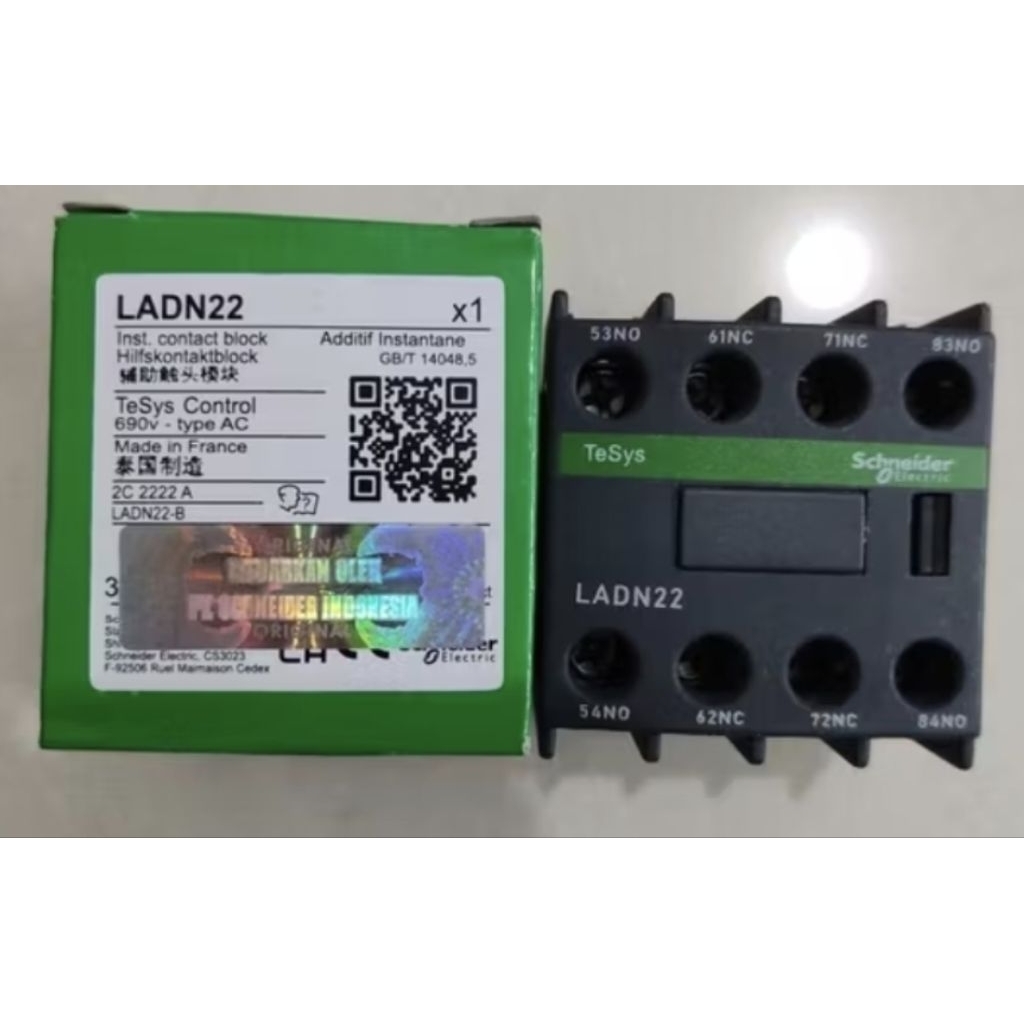 คอนแทคบล็อกเสริม Schneider LADN22