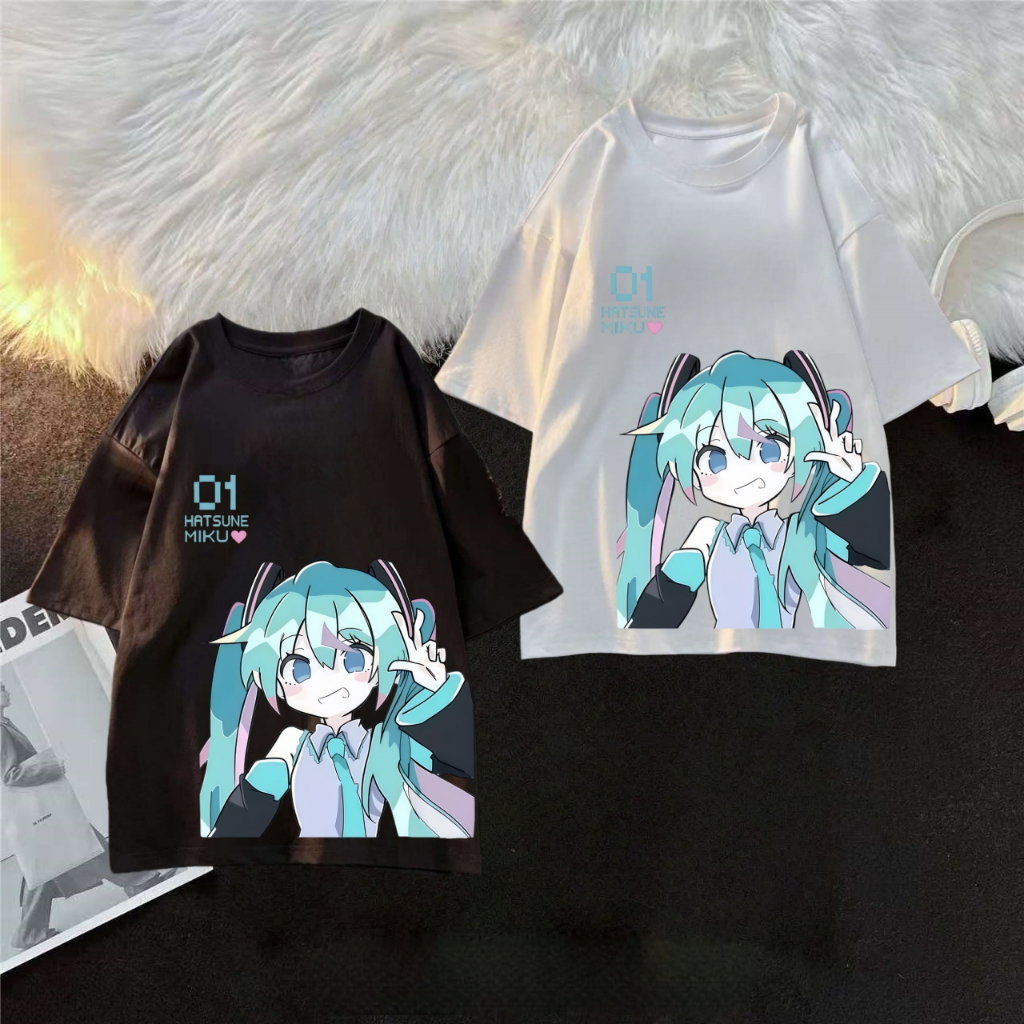 KATUN [ผ้าฝ้าย 100%] เสื้อยืด/ เสื้อยืด Hatsune Miku MIKU เสื้อยืด Collaboration อะนิเมะ Miku Expo เ