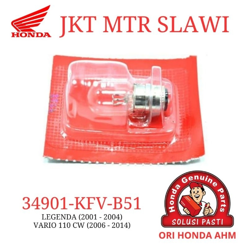 34901-KFV-B51 หลอดไฟหน้าสากลสําหรับ Honda All Matic Beat Vario, Supra x 125