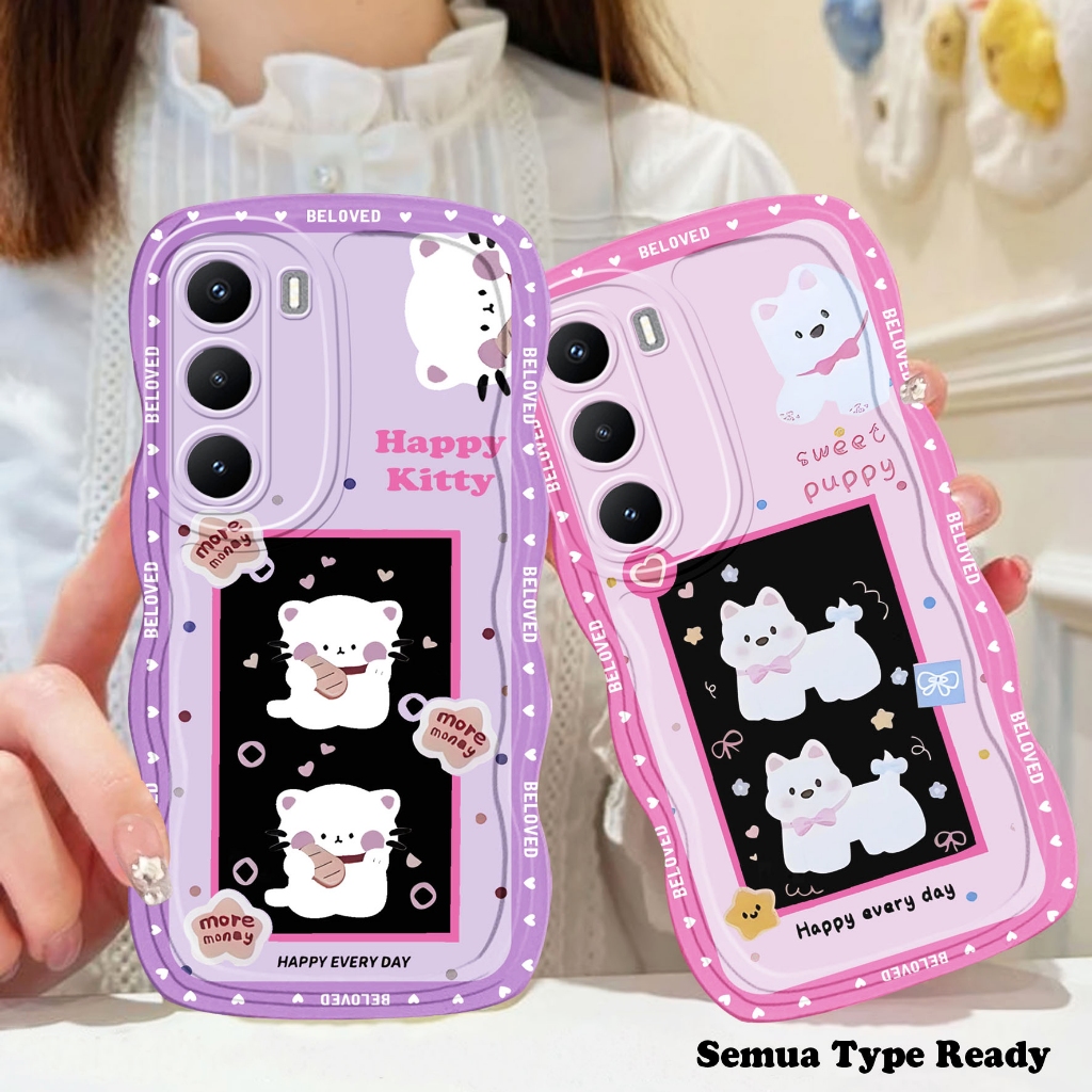 RY836 กรณี Hp Oppo A5i A3X A38 A18 A58 A78 A98 A15 A16 A17 A57 2022 A17K F9 A3S Softcase Wave