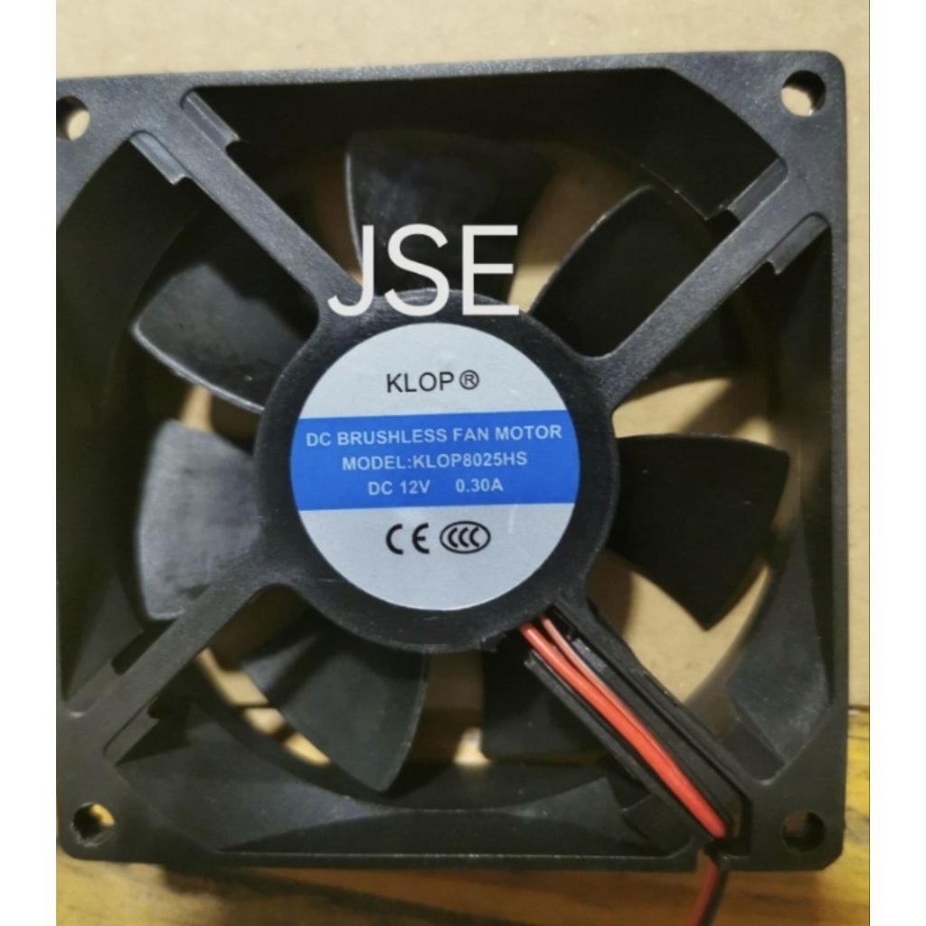 DC FAN 8 CM X 8 CM 12 VOLT TOP COOLING