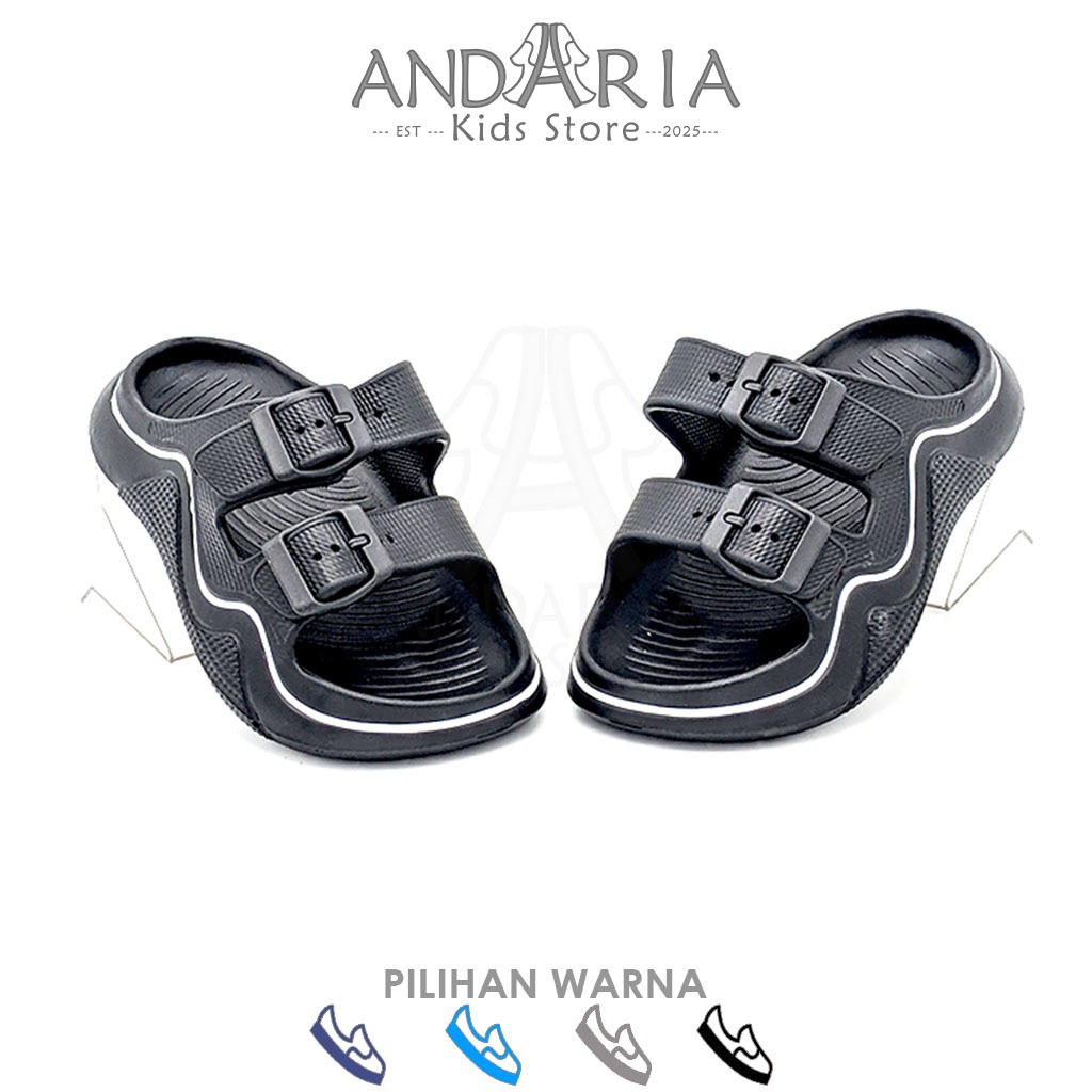 Andaria Kids Store - รองเท้าแตะ Slop สําหรับเด็ก ไซส์ 24 - 35 / รองเท้าแตะแบบสวม เหมาะสําหรับทุกกิจก