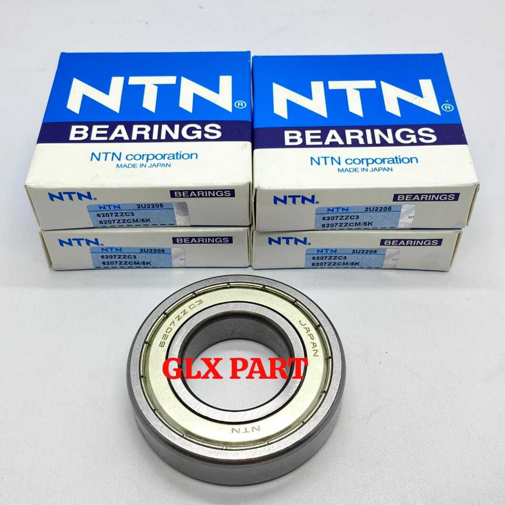 BEARING 6207 ZZ NTN 
ฝาครอบเหล็ก DIMENSIONS 35X72X17