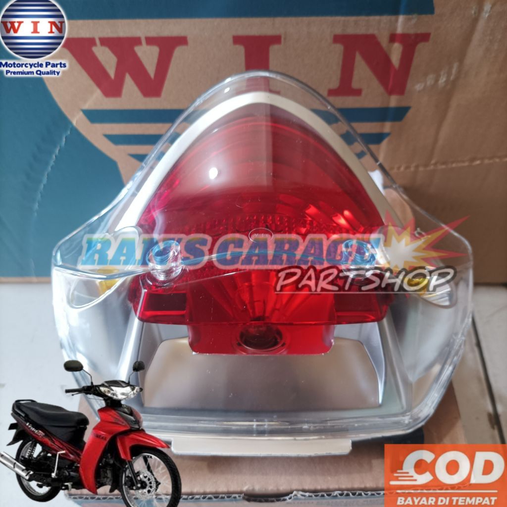 WIN STOP โคมไฟ YAMAHA VEGA R ใหม่ 4D7 3SO REAR LIGHT VEGA R 2006 2009 STOPLAMP ASSY ORIGINAL WIN ยี่