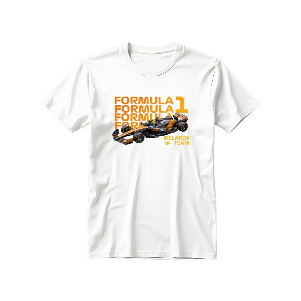 เสื้อยืดคลาสสิค Mclaren Formula 1