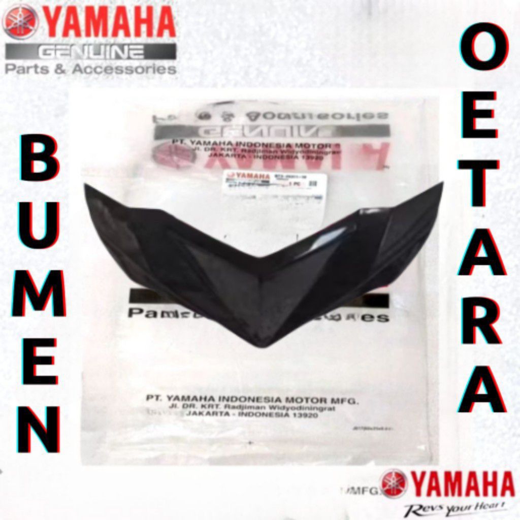 UPPER ฝาครอบแฮนด์ 2PH-F6143-00-P1/PJ ฝาครอบด้านหน้า MIO M3 125 MIO Z 125 BLACK METALLIC ORIGINAL YAM