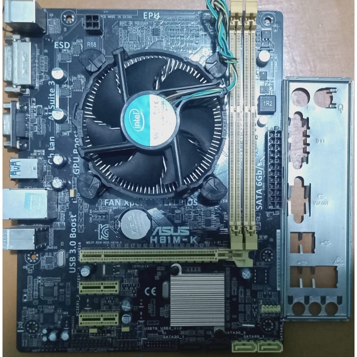 ASUS H81M-K + CORE I3 4170 MOTHERBOARD