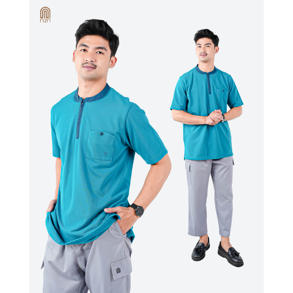 N2N Biyan เสื้อเชิ้ตแขนสั้นผู้ชาย Lacoste Shanghai Koko