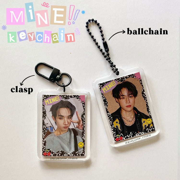 GANTUNGAN [READY] LYKN "MINE" พวงกุญแจอะคริลิค / พวงกุญแจอะคริลิคไทย LYKN GMMTV Bag Charm Thai Pop B