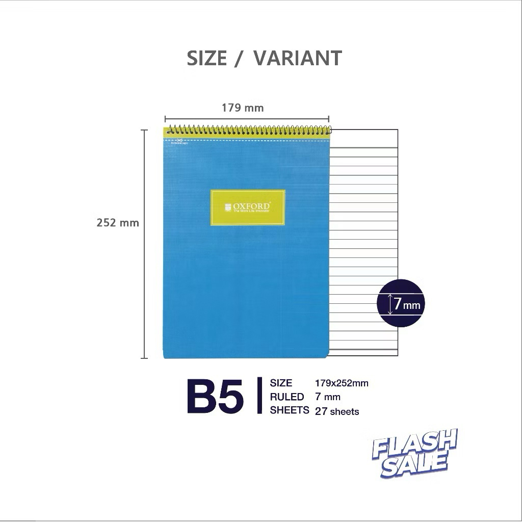 NOTEPAD B5 OXFORD ASN00320 (1 ชิ้น)