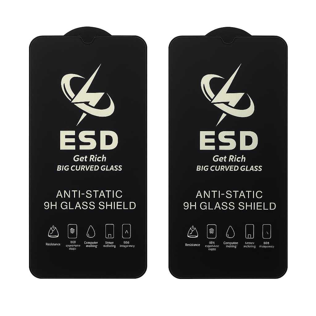 กระจกนิรภัย ANTI-scratch ESD ANTI-STATIC HD MAX GLOSSY OPPO A60 A3X A3S A5s A12 A15 A15s A16 A16e A1